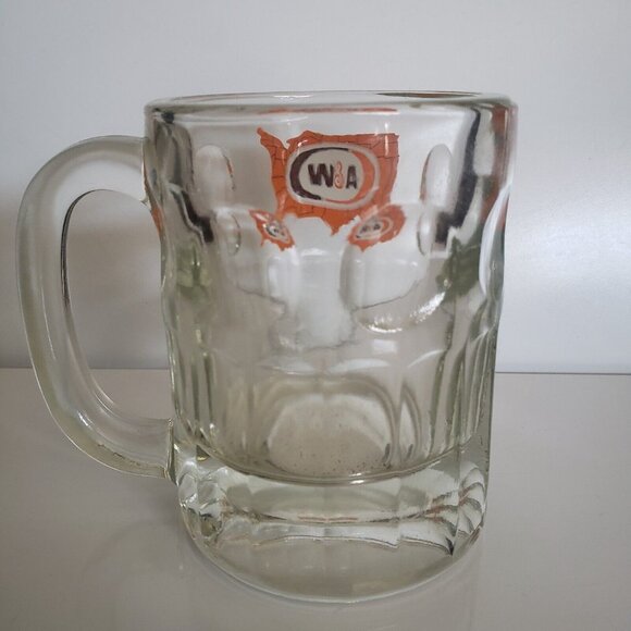 Vtg A&W Root Beer 4.5" Heavy Glass Mug Coast To Coast US Map Logo 8 oz - Picture 3 of 7